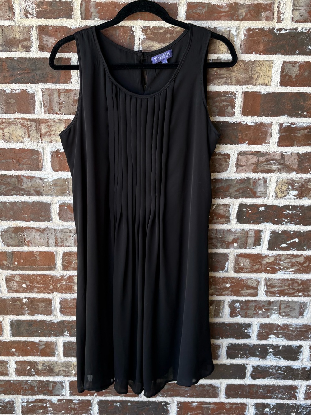 Vivienne Tam Black Midi Evening Pleated Cocktail Dress Size 12